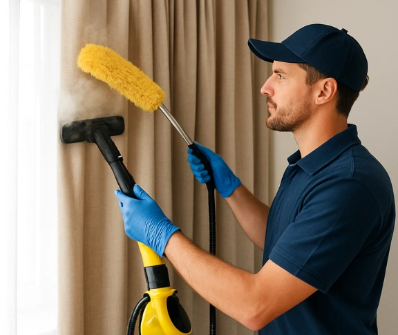 Trusted drapes cleaning technician Matty Curtain Cleaning chermside QLD