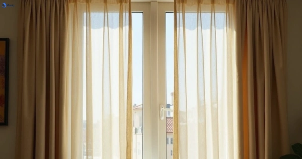 Dull dusty drapes in chermside before professional cleaning
